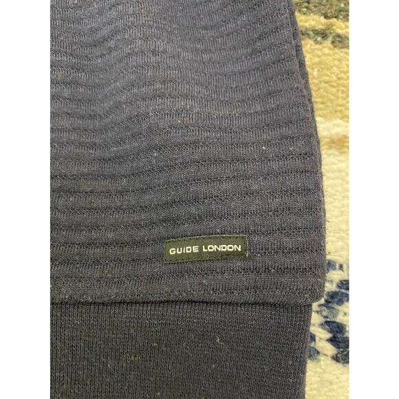 Guide London Premium Range Men's M Blue Ribbed British Design Sweater - Picture 2 of 6